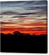 Sunset Dam Canvas Print