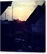 #sunset  #house #indonesia #instagood Canvas Print