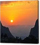 Sunset In Big Bend National Park Canvas Print