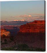 Sunset In Canyonlands National Park Canvas Print