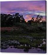 Sunset In Purple Along Highway 7 Canvas Print