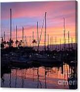 Sunset In The Ala Wai Canvas Print