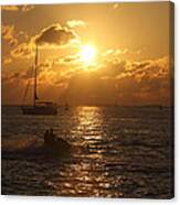 Sunset Over Key West Canvas Print