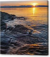 Sunset On Lake Champlain Canvas Print