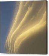 Sunset On Storm Clouds Near Mt Cook Canvas Print