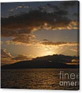 Sunset Over Lanai Canvas Print