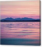 Sunset Over The Isle Of Arran, Scotland Canvas Print