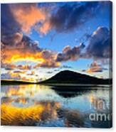 Sunset Over Toe Head Isle Of Harris Canvas Print