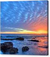 Sunset Reflections Newport Beach Canvas Print