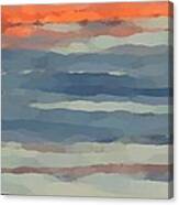 Sunset Reflections Panel Three Canvas Print