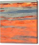 Sunset Reflections Panel Two Canvas Print