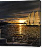 Sunset Sails Canvas Print