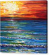 Sunset Saunton Sands I Canvas Print