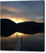 Sunsetoverskaha - Skaha Lake 4-30-2014 Canvas Print