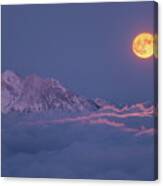 Super Moon Rises Canvas Print