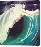 Surfing Dare Devil Canvas Print