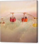 Surreal Picture Of Colorful Ferris Canvas Print