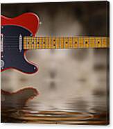 Swamp Blues Red Canvas Print