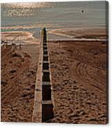 Swanage Bay Breakwater Canvas Print