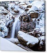 Swiftwater Falls Winter Canvas Print