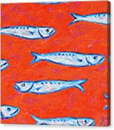 Swimming Upstream Canvas Print