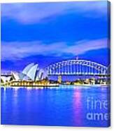 Sydney Harbour Blues Canvas Print