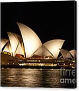 Sydney Opera House At Night Canvas Print