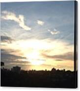 Sydney Sunset From The Zoo Skyrail Canvas Print