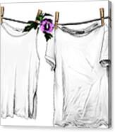 T-shirt And Sleeveless T-shirt Hanging Canvas Print
