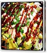 Taco Salad With Sunshine Salad Mix & Canvas Print