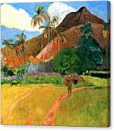 Tahitian Mountains Canvas Print