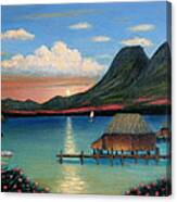Tahitian Sunset Canvas Print