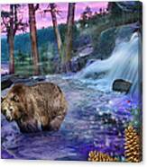 Tahoe Bear Sunset Canvas Print