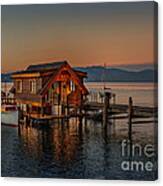 Tahoe Boathouse Canvas Print