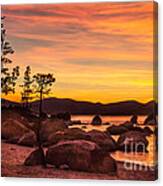 Tahoe Golden Sunset Canvas Print