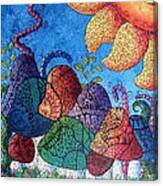 Tangled Mushrooms Canvas Print