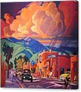 Vibrant Southwestern Street Scene Canvas Print
