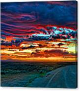 Taos Sunset Iv Canvas Print