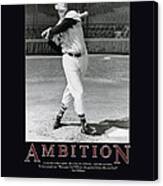 Ted Williams Ambition Canvas Print