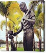 Ted Williams Statue At Jet Blue Park Canvas Print
