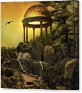 Temple At Dusk Canvas Print