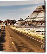 Tepees Among The Road Canvas Print
