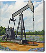 Texas Oil Well Canvas Print