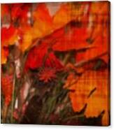 Textured Autumn Foliage Canvas Print