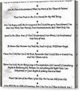 The 10 Commandments For Pets On Black Marble Canvas Print