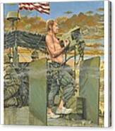 The 458th Transortation Co. In Vietnam. Canvas Print