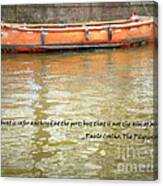 The Aim Of Boats Canvas Print