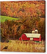 The Autumn Barn Canvas Print