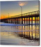 The Avila Beach Pier At Sunset Canvas Print