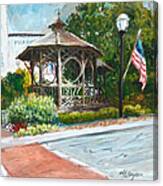 The Bandstand In Triangle Park Chagrin Falls Canvas Print